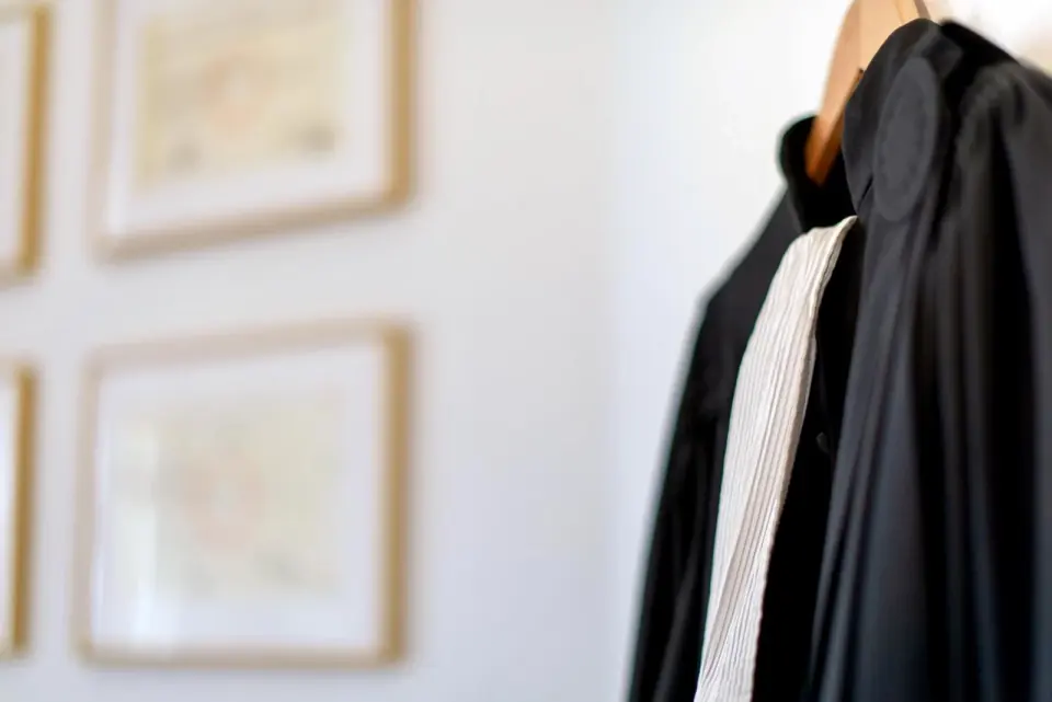 Lawyer’s robe in the OUDAR AVOCATS offices